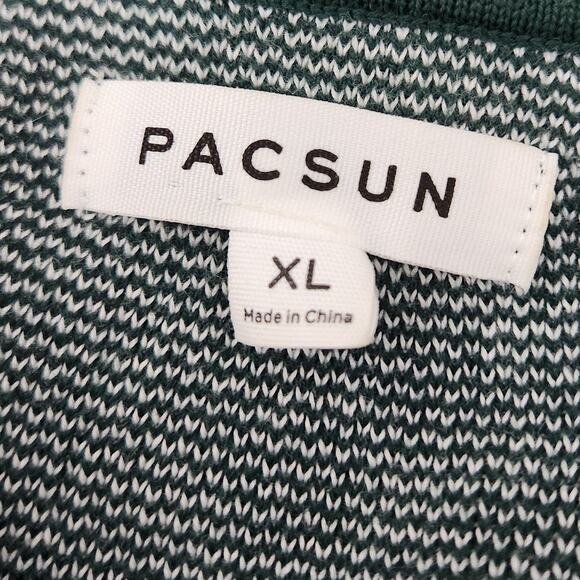 Pacsun Petal Knit Jumper – XL, White & Green, Slouchy Fit Unisex Rugby - Picture 2 of 8